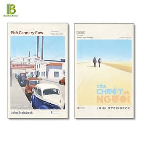 Combo 2 Tác Phẩm Kinh Điển Của John Steinbeck: Phố Cannery Row + Của Chuột Và Người - Nobel Văn Học 1962 - 