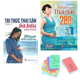 Combo Sách Dành Cho Mẹ Bầu: Tri Thức Thai Sản Bà Bầu Cần Biết và Hành Trình Thai Giáo 280 Ngày (Bản Đặc Biệt Tặng Kèm GreenLIfe Postcard AHA) - Tri Thức