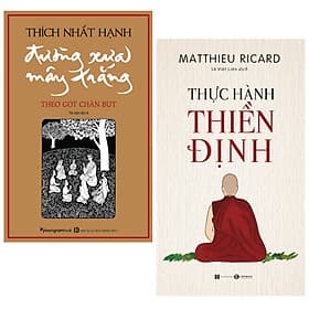 Combo 2 cuốn: Đường xưa mây trắng - Theo gót chân Bụt( Bìa Mềm) + Thực Hành Thiền Định( Trò Chuyện Cùng Tâm Linh/ Tặng Kèm Bookmark) - Tăng Linh