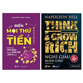 Sách Combo 2 Cuốn Biến Mọi Thứ Thành Tiền + Nghĩ Giàu Làm Giàu - Sbooks - Sbook