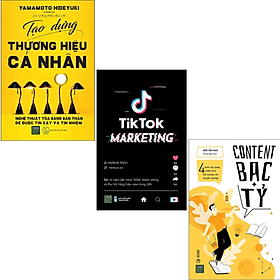 Combo 3Q: Tiktok Marketing + Content Bạc Tỷ + Tạo Dựng Thương Hiệu Cá Nhân (Chiến Lược Marketing Hiệu Qủa) - Thương Thương