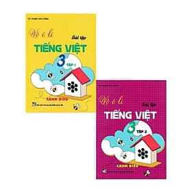 Vở Ô Li Bài Tập Tiếng Việt Lớp 3 - Combo 2 Cuốn - Bám Sát SGK Cánh Diều - Hồng Ân - An Vi
