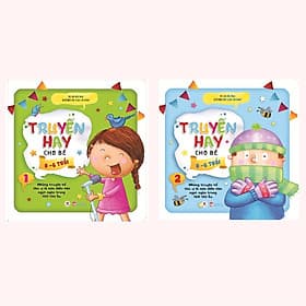 Combo (2 Cuốn) Sách Thiếu Nhi: Truyện Hay Cho Bé 0-6 Tuổi (tập 1 + tập 2) - Tái Bản 2020 / Những Truyện Kể Thú Vị Lá Món Điểm Tâm Ngọt Ngào Thời Thơ Ấu - Hoàng Thu Hà