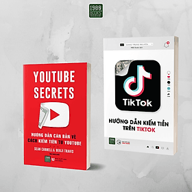 Combo 2 cuốn Hướng dẫn kiếm tiền trên Tiktok + Hướng Dẫn Căn Bản Cách Kiếm Tiền Từ Youtube - 1980Books