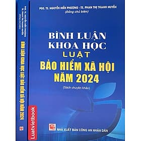 Sách Bình Luận Khoa Học Luật Bảo Hiểm Xã Hội Năm 2024 ( Sách Chuyên Khảo) - Bình