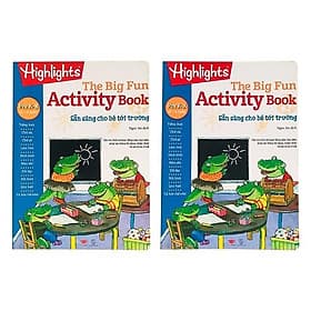 Sách The Big Fun Activity Book Pre K-A và Pre K-B Sẵn Sàng Cho Bé Tới Trường ( Bộ 2 cuốn, 2 - 4 tuổi ) - Châu Sa