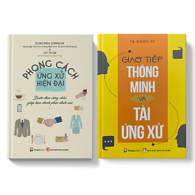 Sách PANDABOOKS Combo 2 cuốn Phong cách ứng xử hiện đại+Giao tiếp thông minh & tài ứng xử - Minh Thông