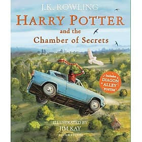 Tiểu thuyết thiếu nhiên tiếng Anh: Harry Potter and the Chamber of Secrets - Illustrated Paperback (Jim Kay) - Thu