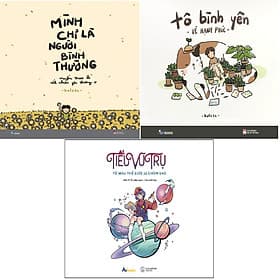 Combo 3 Cuốn Tranh Tô Màu Siêu Phẩm Dành Cho Người Lớn: Mình Chỉ Là Người Bình Thường + Tô Bình Yên Vẽ Hạnh Phúc + Tiểu Vũ Trụ - Tô Màu Thế Giới 12 Chòm Sao - Trụ Vũ