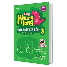 Sách Cùng Khủng Long Học Nét Cơ Bản Quyển 3 (Chữ Cái Đầu Tiên) Bé Trai