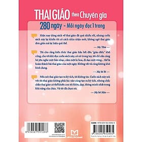Thai Giáo Theo Chuyên Gia - 280 Ngày, Mỗi Ngày Đọc 1 Trang - Tái Bản (Minh Long Books) - Văn Minh