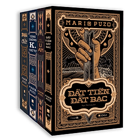 Combo 4 cuốn Mario Puzo Đất tiền đất bạc, Tổng thống K thứ tư, Đấu trường u ám, Dại thì chết Tặng bookmark Vadata - 