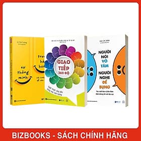 Combo 3 Cuốn Sách Kỹ Năng Giao Tiếp: Người Nói Vô Tâm Người Nghe Để Bụng, Sự Thông Minh Trong Hài Hước Và Giao Tiếp 360 Độ: Nghệ Thuật Ứng Biến Trong Mọi Tình Huống - Minh Thông