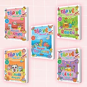 Combo Sách Tập vẽ theo nét (5 Cuốn) - Theo Theobald