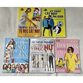 Combo 5 Cuốn Cắt May Cho Người Bắt Đầu Tự Học Đến Nâng Cao - Triệu Thị Chơi - Quỳnh Hươn - 