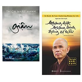 Combo 2 cuốn: Giận + Không Diệt Không Sinh Đừng Sợ Hãi ( Phát Triển Khả Năng Sống Thực Thị/ Tặng kèm Bookmark) - G