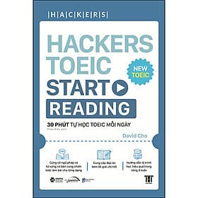 Sách Hackers Toeic Start Reading ( Tái bản) - David Cho