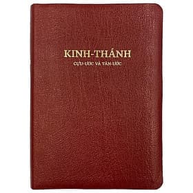 Kinh Thánh - Cựu Ước Và Tân Ước - Bìa Da - Màu Đỏ - Thanh Thanh