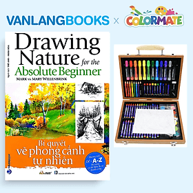 Sách Bí Quyết Vẽ Phong Cảnh Tự Nhiên + Bộ Màu Vẽ Đa Năng Hộp Gỗ M88 - Vanlangbooks x Colormate