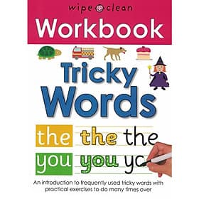 Sách tẩy xóa tiếng Anh - Wipe Clean Workbook Tricky Words - Priddy