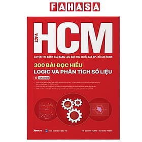 V-ACT HCM - Luyện Thi Đánh Giá Năng Lực Đại Học Quốc Gia TP. Hồ Chí Minh - 300 Bài Đọc Hiểu Logic Và Phân Tích Số Liệu - Minh Minh
