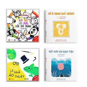 Sách Set 4 cuốn Ehon Màu Sắc - Cho bé 0-6 tuổi thông minh, sáng tạo - Fuku Mitsu