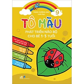 Sách Tô Màu Phát Triển Não Bộ Cho Bé 1-5 Tuổi Tập 9 - Nha Nha
