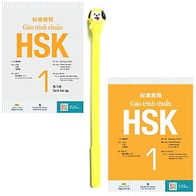 Combo Giáo Trình Chuẩn HSK 1 - Bài Học (Kèm 1 MP3) và Giáo Trình Chuẩn HSK 1 - Bài Tập (Kèm 1 MP3) ( Tặng Kèm Viết ) - Khương Lệ Bình