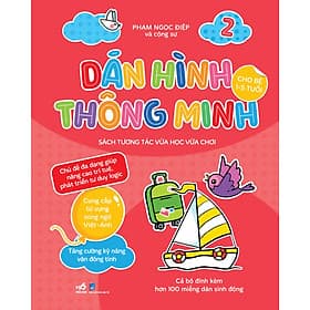 Dán hình thông minh cho bé 1-5 tuổi Sách tương tác vừa học vừa chơi Tập 2 - Minh Thông