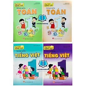 Combo 4 cuốn phát triển năng lực trong môn toán + tiếng việt 1 - Việt An