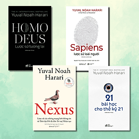 Combo Sách Yuval Noah Harari: Sapiens + Nexus + Homo Deus + 21 Bài Học Thế Kỷ 21 - Hye-Gyeong Yu