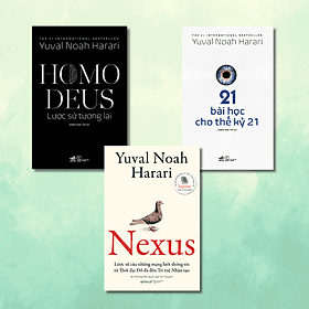 Combo Sách Yuval Noah Harari: Nexus + Homo Deus + 21 Bài Học Thế Kỷ 21