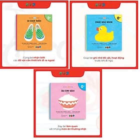 Combo Ehon Nhật Bản: Bé Làm Quen (0 Đến 3 Tuổi) - 3 Cuốn - Lâm Tú