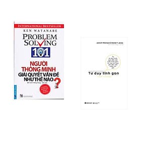 Combo 2 cuốn sách: Người Thông Minh Giải Quyết Vấn Đề Như Thế Nào? + Tư Duy Tinh Gọn - Minh Thông