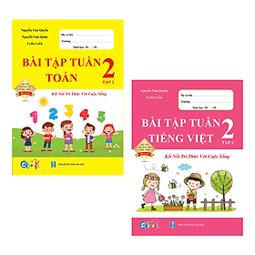 Combo Bài Tập Tuần Toán, Tiếng Việt Lớp 2 - Kết Nối Tri Thức - Tri Thức