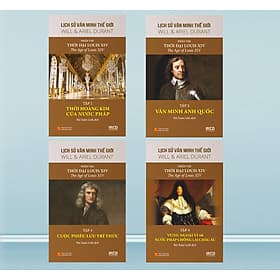 Lịch Sử Văn Minh Thế Giới Phần 8: Thời đại Louis XIV - Will Durant (trọn bộ 4 tập) - Sách IRED Books - Minh Minh