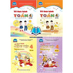 Combo 4c Vở thực hành Toán + Tiếng Việt 4 (Bộ chân trời sáng tạo ) - Việt An