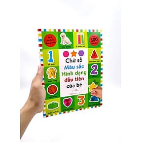 Sách Dán Hình Thông Minh - Chữ Số, Màu Sắc, Hình Dạng Đầu Tiên Của Bé - Minh