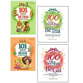 Combo 101 Truyện Hay Theo Bước Bé Trai Trưởng Thành + 100 Câu Chuyện Hay Dành Cho Bé Trai+101 Truyện Hay Theo Bước Bé Gái Trưởng Thành + 100 Câu Chuyện Hay Dành Cho Bé Gái - Gã