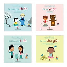 Combo sách khỏe thể chất và tinh thần bổ ích : Bé khám phá thiền + Bé tập yoga + Bé khám phá Triết + Bé học thư giãn - Nhà xuất bản Larousse
