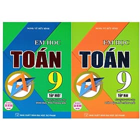 Combo Em Học Toán Lớp 9 Tập 1 + 2 (Dùng Chung Cho Các Bộ SGK Hiện Hành)HA - Nha Nha