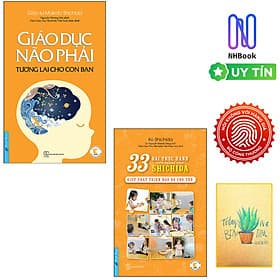 Combo Giáo Dục Não Phải - Tương Lai Cho Con Bạn Và 33 Bài Thực Hành Theo Phương Pháp Shichida - Giúp Phát Triển Não Bộ Cho Trẻ ( Tặng sổ tay xương rồng ) - Shichida