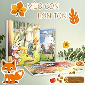 COMBO 3 TẬP MÈO CON LON TON: MÈO CON CAN ĐẢM + MÈO CON KHIÊN TỐN + MÈO CON THẬT THÀ, TRUNG THỰC - Việt An