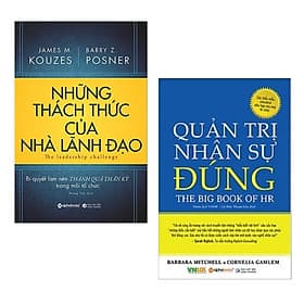 Combo 2 Cuốn Sách Dành Cho Nhà Lãnh Đạo: Những Thách Thức Của Nhà Lãnh Đạo + Quản Trị Nhân Sự Đúng / Sách Quản Trị Lãnh Đạo - Quản Trị Nhân Lực - Làn