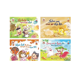 Combo - Sách song ngữ bồi dưỡng tâm lý, trí tuệ cho trẻ 4T (Có audio tiếng Anh) - Lý Đình