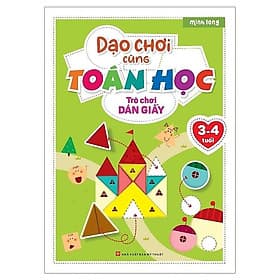 Sách Dạo chơi cùng Toán học -Trò chơi dán giấy - Đan Long