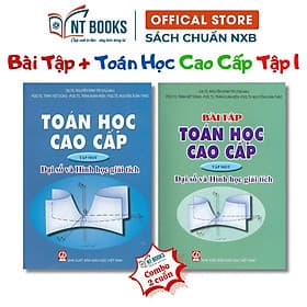 Sách - Combo Toán Học Cao Cấp - Bài Tập Toán Học Cao Cấp - Tập 1 (Đại Số Và Hình Học Giải Tích) - KHỔ TO - HV - Nhã Nam