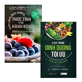 Combo 2 Cuốn Sách Về Dinh Dưỡng Hay Nhất: Toàn Cảnh Dinh Dưỡng Thức Tỉnh Và Hành Động + Liệu Trình Dinh Dưỡng Tối Ưu - 