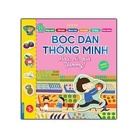 Sách Bóc Dán Thông Minh - Công viên khủng long Jura/Giao thông sôi động /Động vật đáng yêu/Rau, củ, quả YUMMY ! - 