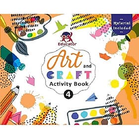 Art and Craft Activity Book 4 for 7-8 Year old kids with free craft material - Tri Thức